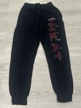 Miami Heat Black Logo Sweatpants